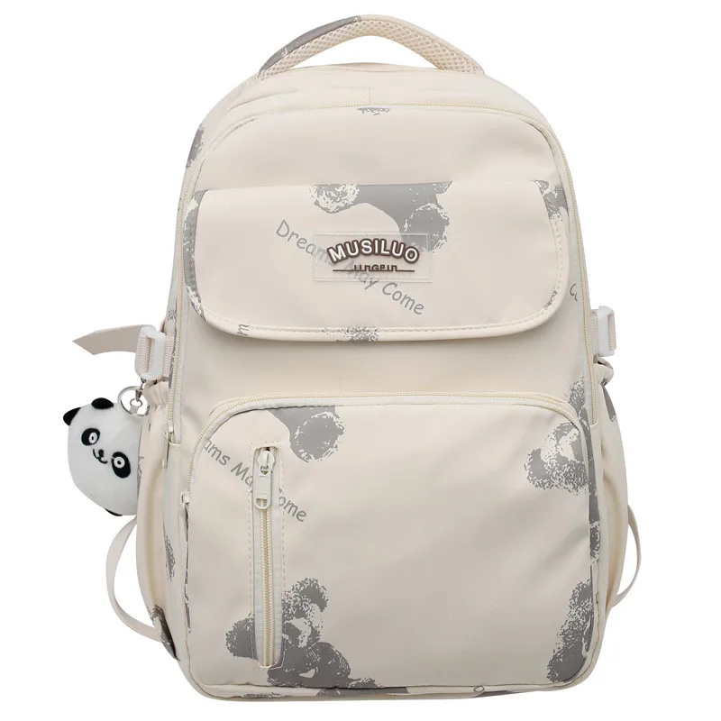 

Trip Bag Schoolbag Primary School Students Cute Graffiti Large Capacity Backpack Leisure Canvas Waterproof Backpack Girl Bag