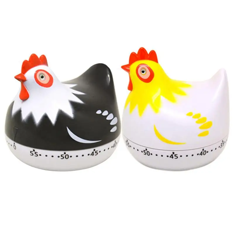 

Minute Novelty Chicken Kitchen Timer Mechanical Rotating Alarm Baking Countdown Clock Reminder Tools for Cooking Sports Study