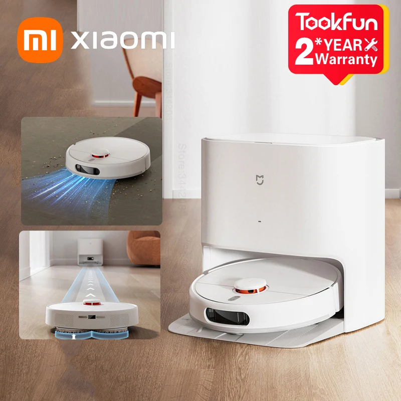 XIAOMI MIJIA Self Cleaning Robot Vacuum Cleaners Mop 2 Smart Home Sweeping High Speed Rotary Scrubbing 5000PA Cyclone Suction
XIAOMI MIJIA Self Cleaning Robot Vacuum Cleaners Mop 2 Smart Home Sweeping High Speed Rotary Scrubbing 5000PA Cyclone Suction
