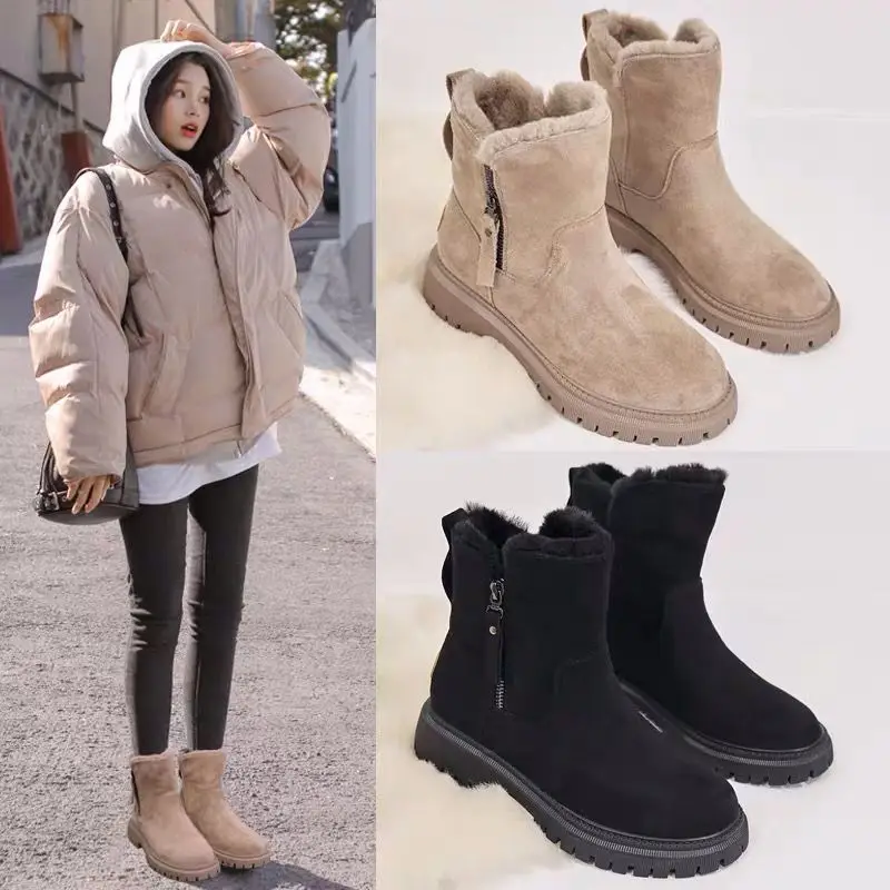 Snow Boots Women Winter 2023 New Plus Velvet Woman Shoes Warm Boots Thick Cotton Shoes Furry Black Women Boots Botas De Mujer
Snow Boots Women Winter 2023 New Plus Velvet Woman Shoes Warm Boots Thick Cotton Shoes Furry Black Women Boots Botas De Mujer