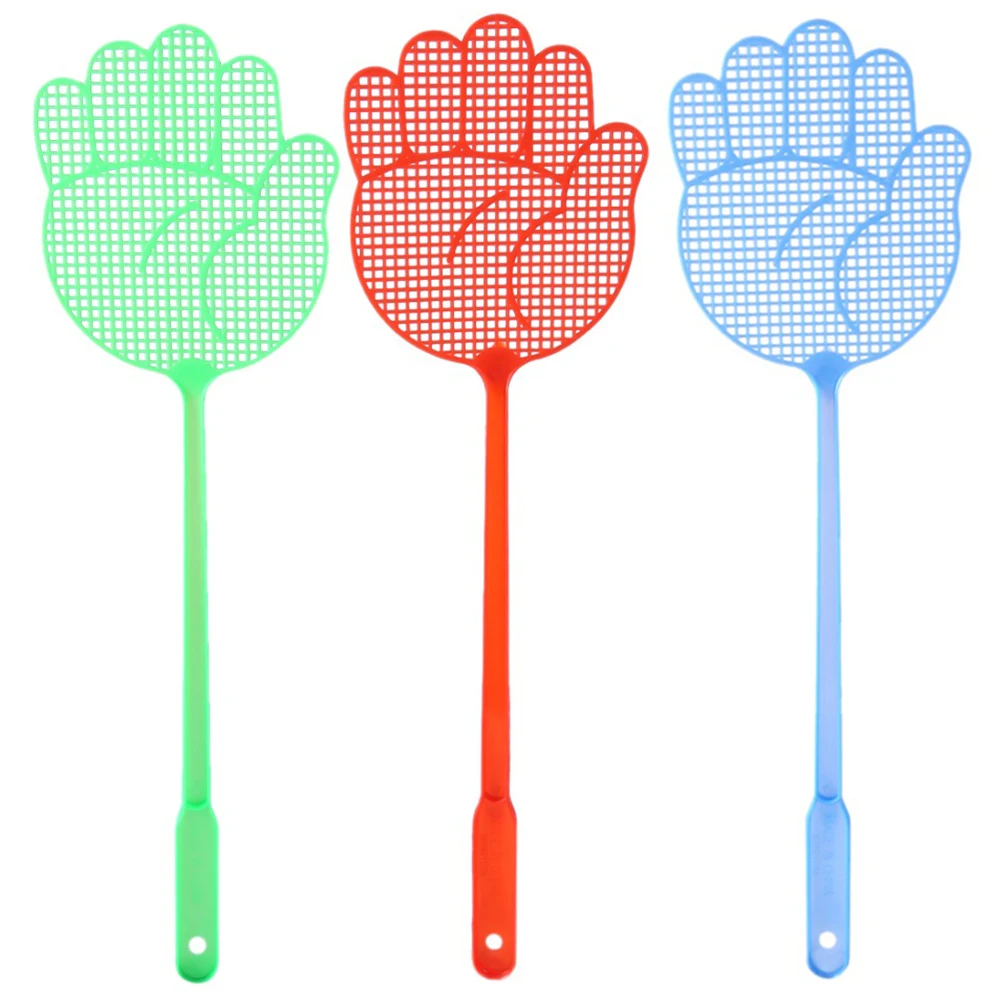

Palm Shaped Fly Swatter Plastic Fly Swatters Mosquito Pest Control Insect Killer Home Kitchen Accessories Random Color