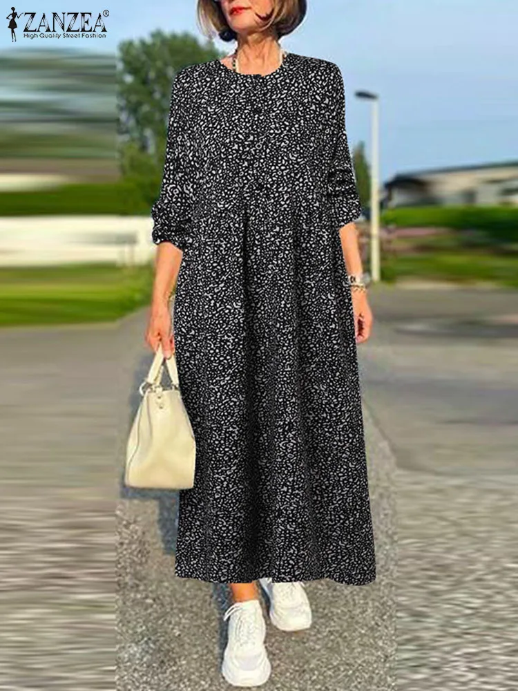 ZANZEA Stylish Leopard Printed Dress Women Spring Sundress Long Sleeve Buttons Up Robe Casual Baggy Work Vestido Kaftan Oversize
ZANZEA Stylish Leopard Printed Dress Women Spring Sundress Long Sleeve Buttons Up Robe Casual Baggy Work Vestido Kaftan Oversize