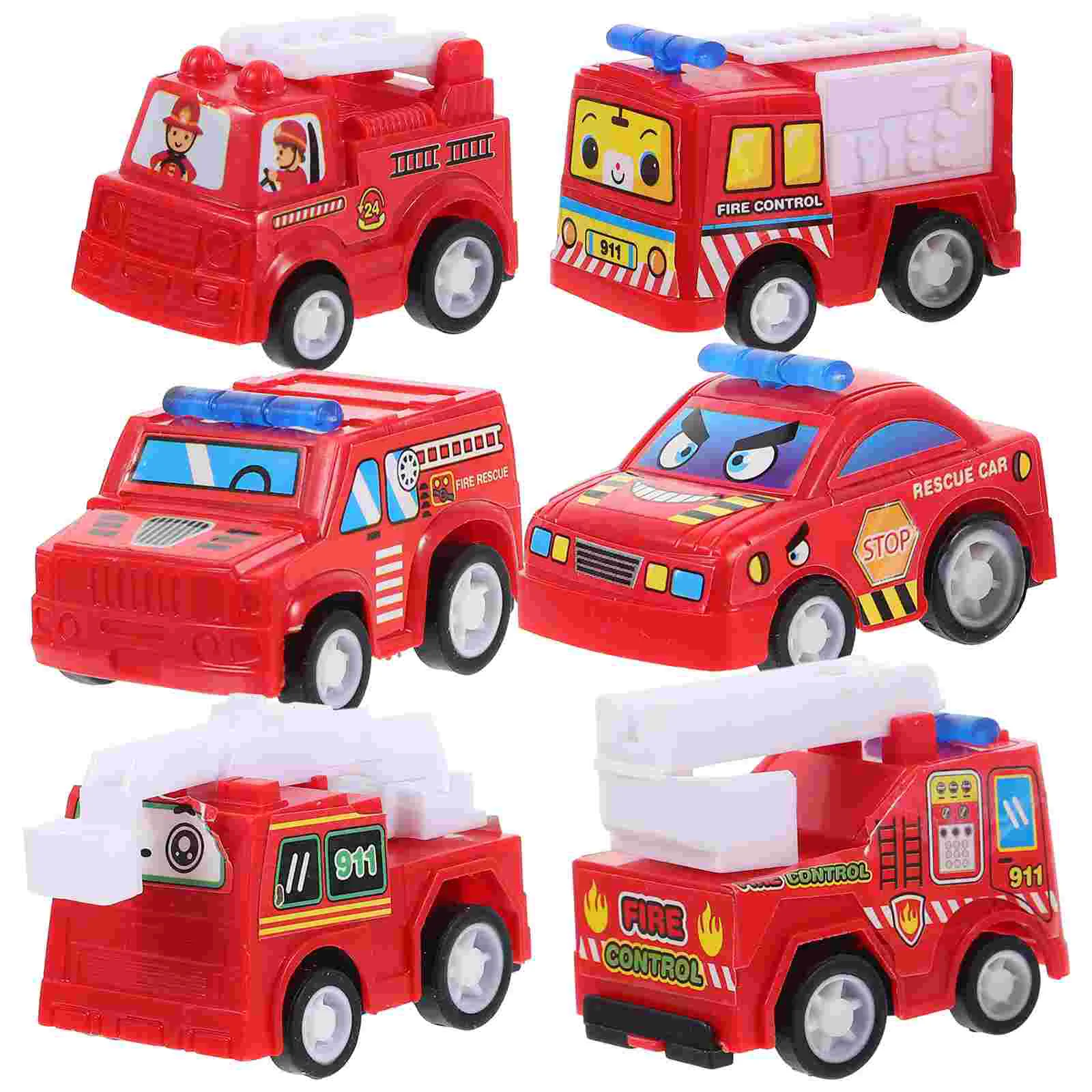 

6Pcs Funny Pull-Back Children’s Toy Kids Mini Engineering Vehicles Model Children’s Boys Children’s Toy Inertial Car