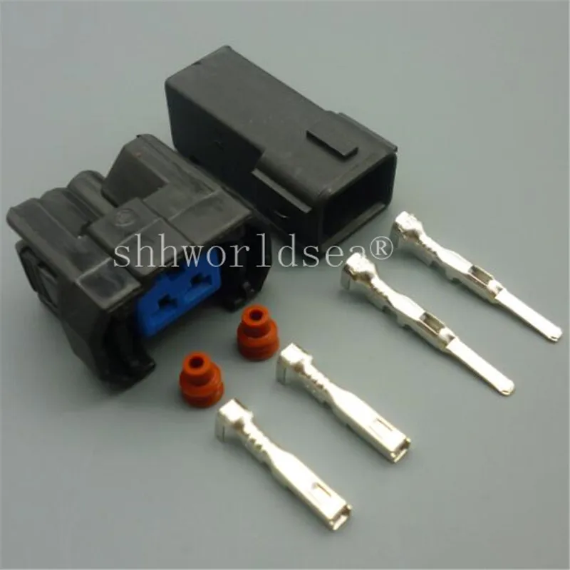 

Shhworldsea 1sets 2 pin 2.2mm car fuel injector electrical plug connector for Honda oBD2 NH1 6189-0533 1996-2002