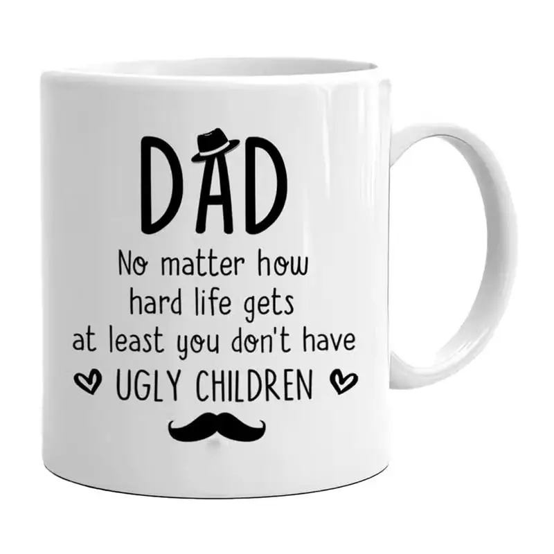 

Funny Father's Day Mug 350ml Ceramic Coffee Mugs Father's Day Cups High Temperature Resistant Drinkware For Wine Tea Ice Cream