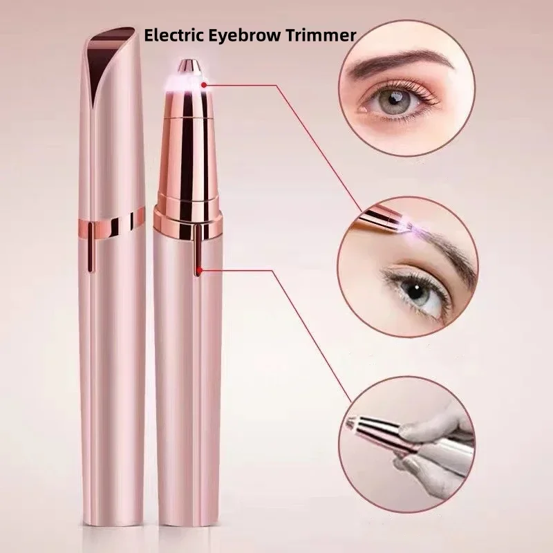 

Mini Electric Eyebrow Trimming Tool For Beginners Automatic Electric Eyebrow Trimmer Nose Hair Shaving Brush Scraper