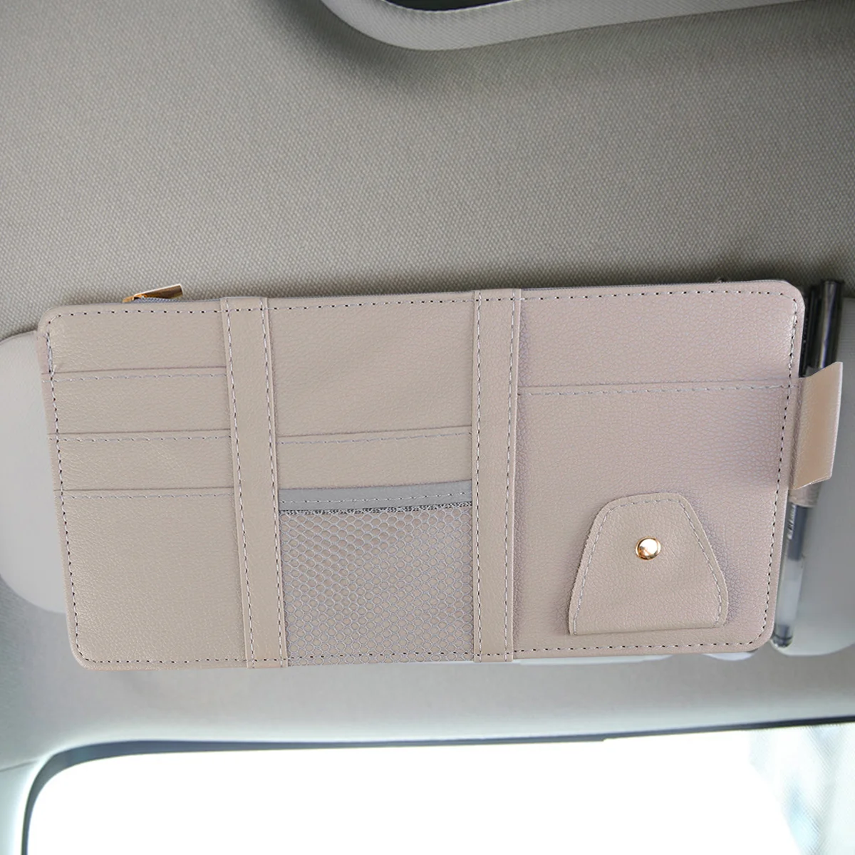 Multi-functional Car Sun Visor Organizer Holder Zipper Car Auto Storage Case Tidying Box Auto Accessories (Grey)
Multi-functional Car Sun Visor Organizer Holder Zipper Car Auto Storage Case Tidying Box Auto Accessories (Grey)