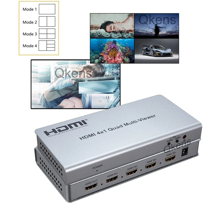 

4x1 Hdmi Multi-viewer 1080P 4 Channel Input HDMI Multiviewer 4x1 Quad Screen Segmentation Splitter Seamless Switch PS4 PC To TV