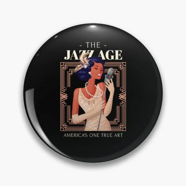 

The Female Jazz Singer The Jazz Age Am Soft Button Pin Lover Funny Fashion Lapel Pin Gift Jewelry Hat Women Clothes Collar