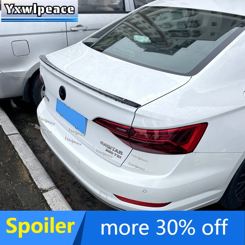 

For VW Volkswagen Jetta Spoiler 2019 2020 2021 2022 High Quality ABS Plastic Primer Color Rear Trunk Lip Spoiler Car Accessories