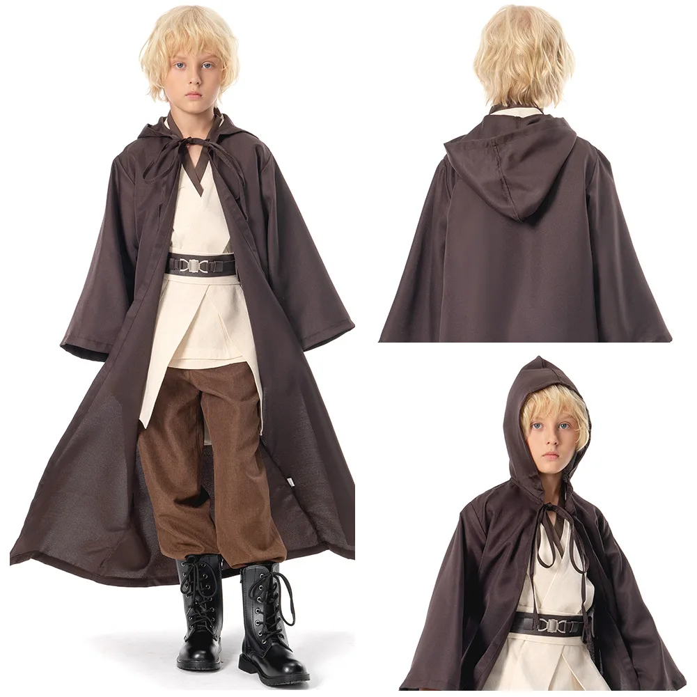 Kids Jedi Obi Wan Kenobi Costume Tunic Robe Cloak Brown Version Full Set Halloween Costume Children
Kids Jedi Obi Wan Kenobi Costume Tunic Robe Cloak Brown Version Full Set Halloween Costume Children