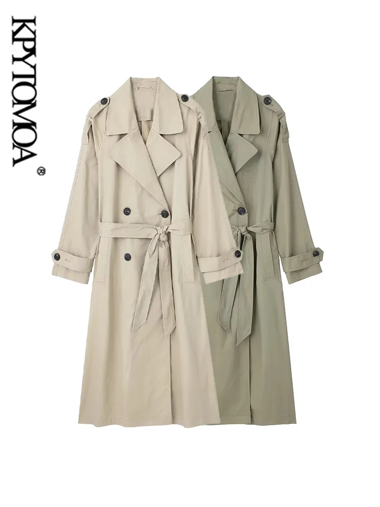 KPYTOMOA-Women's Double-Breasted Trench Coat with Belt, Long Sleeve, Front Welt Pockets, Female Outerwear, Chic Fashion
KPYTOMOA-Women's Double-Breasted Trench Coat with Belt, Long Sleeve, Front Welt Pockets, Female Outerwear, Chic Fashion