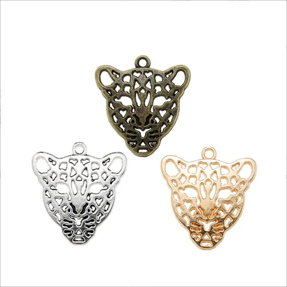 30pcs Charms Hollow Leopard Head 28x26mm Tibetan Bronze Silver Color Pendants Antique Jewelry Making DIY Handmade Craft F0702
30pcs Charms Hollow Leopard Head 28x26mm Tibetan Bronze Silver Color Pendants Antique Jewelry Making DIY Handmade Craft F0702