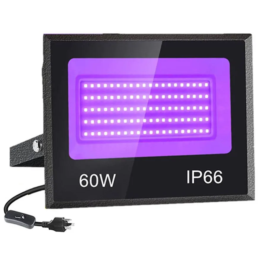 30W 60W 100W LED Black Light IP66 Waterproof UV Flood Light Outdoor UV Blacklight for Glow in The Dark Dance Party Stage Decor
30W 60W 100W LED Black Light IP66 Waterproof UV Flood Light Outdoor UV Blacklight for Glow in The Dark Dance Party Stage Decor