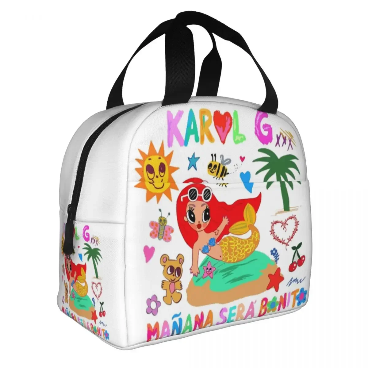 

Manana Sera Bonito Inspired Karol G Insulated Lunch Bag Cooler Bag Lunch Container Leakproof Lunch Box Men Women Beach Travel