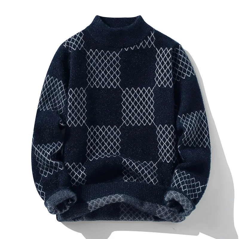 Fashion New Winter Thick Warm Turtleneck Sweater Men Top Quality Soft Slim Fit Knit Pullovers 2023 Men's Plaid Cashmere Sweaters
Fashion New Winter Thick Warm Turtleneck Sweater Men Top Quality Soft Slim Fit Knit Pullovers 2023 Men's Plaid Cashmere Sweaters