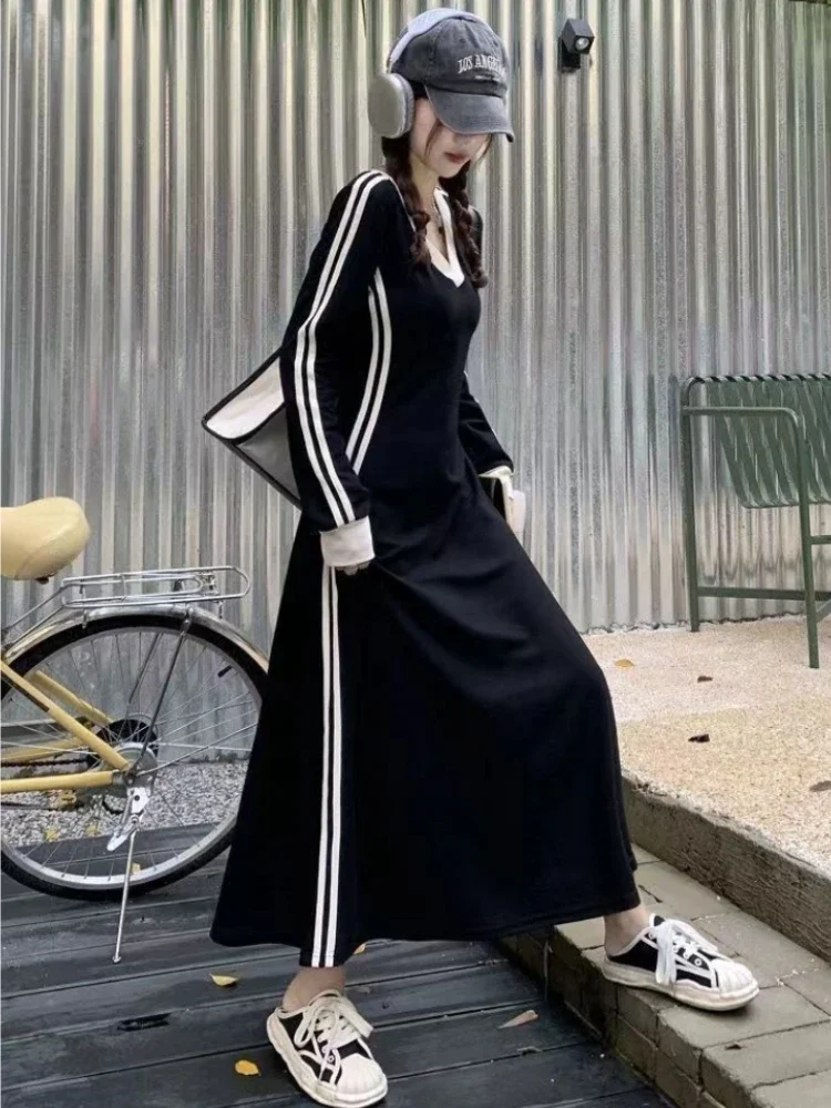 Plus Size 4xl 5xl Casual Slim Long Sleeve Dresses Summer Black Office Lady Womens Clothing Spring Korean Fashion Elegant Dress
Plus Size 4xl 5xl Casual Slim Long Sleeve Dresses Summer Black Office Lady Womens Clothing Spring Korean Fashion Elegant Dress
