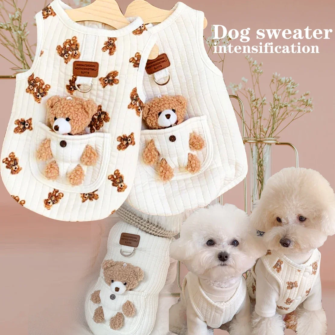 

Cat Dog Sweater Coat Winter Dog Clothing Chihuahua Yorkshire terrier Pomeranian Maltese Shbichon Poodle Clothing Pet supplies