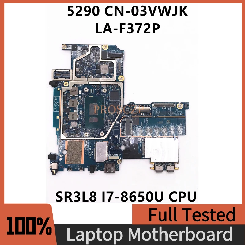 CN-03VWJK 03VWJK 3VWJK High Quality Mainboard 5290 Laptop Motherboard DAJ00 LA-F372P With SR3L8 I7-8650U CPU 100% Fully Tested 
CN-03VWJK 03VWJK 3VWJK High Quality Mainboard 5290 Laptop Motherboard DAJ00 LA-F372P With SR3L8 I7-8650U CPU 100% Fully Tested