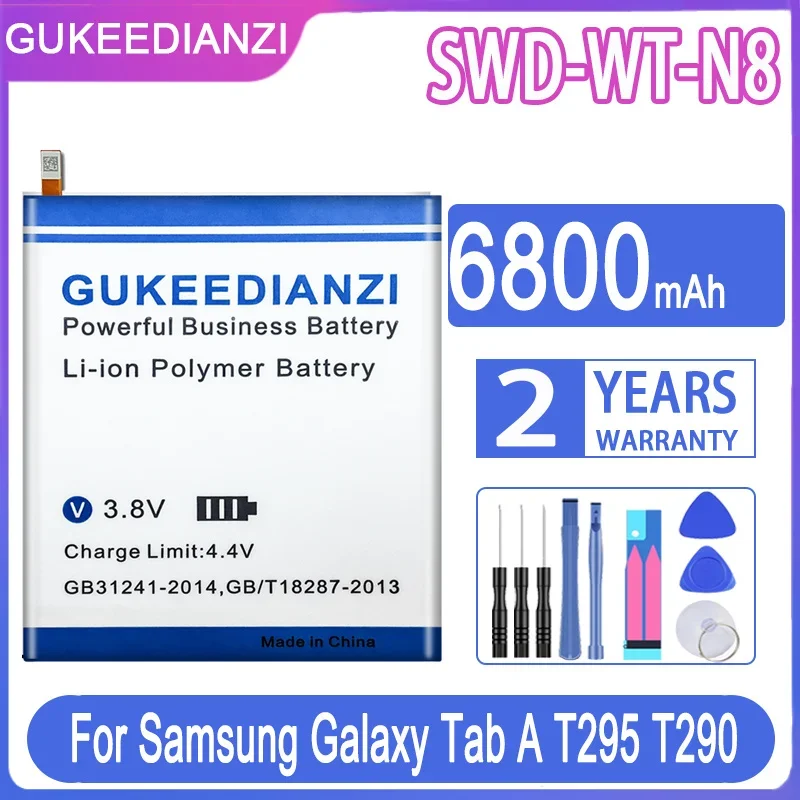 GUKEEDIANZI Replacement Battery SWD-WT-N8 SWDWTN8 6800mAh for Samsung Galaxy Tab A T290 T295 Laptop Batteries 
GUKEEDIANZI Replacement Battery SWD-WT-N8 SWDWTN8 6800mAh for Samsung Galaxy Tab A T290 T295 Laptop Batteries