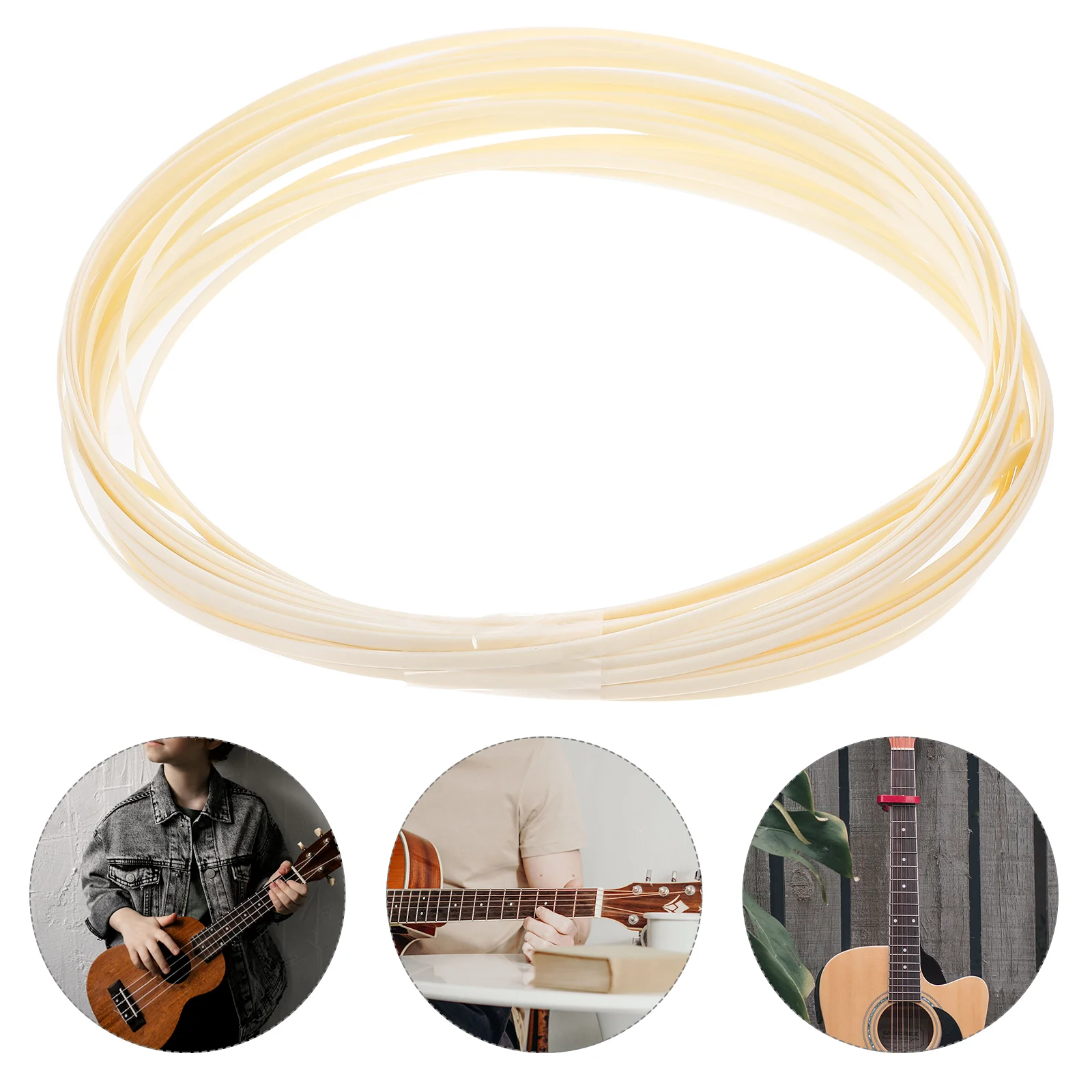 

10 Pcs Guitar Edging Supplies Trim Edge for Acoustic Decor Guitars Inlay Binding Trips Children Decorative Strip Material