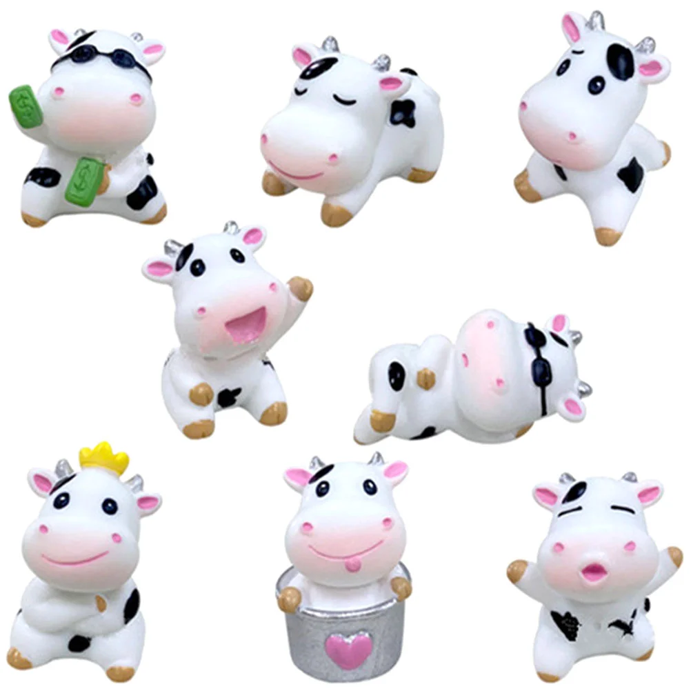 8Pcs Miniature Dairy Cow Figurines Portable Small Cow Statues Cow Figurine Decors Figurine Decors
8Pcs Miniature Dairy Cow Figurines Portable Small Cow Statues Cow Figurine Decors Figurine Decors