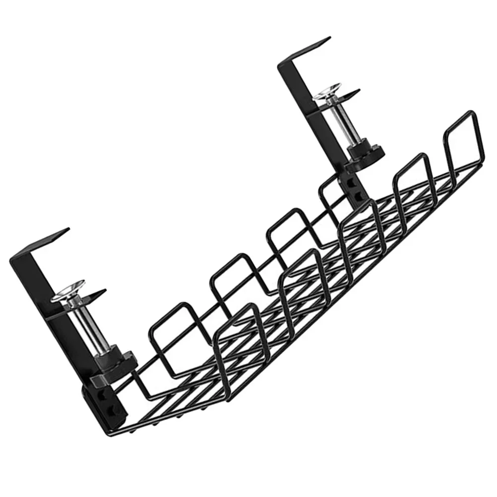 

Management Board Holder Desk Rack Table Box Cable Organizer Wire Basket Organizers Cord Shelf Metal Hider Socket Storage Tray