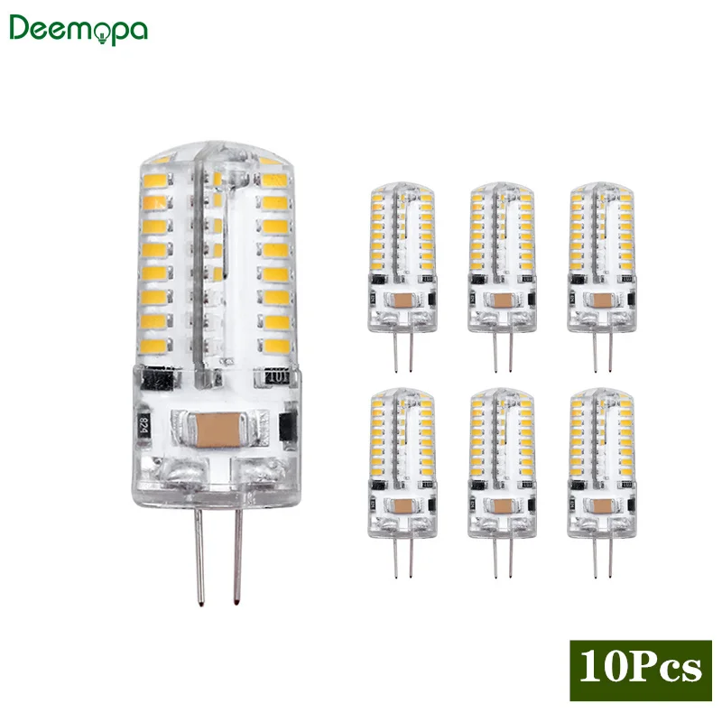 

10Pcs/lot G4 LED Lamp 2W 3W 4W 5W 7W 9W AC DC 12V 220V Corn Bulb SMD2835 3014 360 Beam Angle Replace Halogen Chandelier Lights