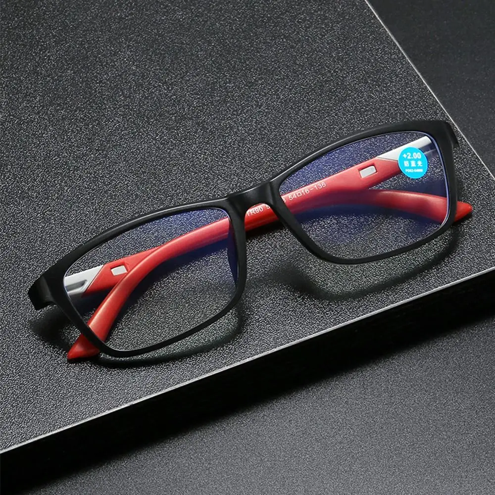 Eye Protection Anti-Blue Light Reading Glasses Blue Ray Blocking Ultralight Square Eyeglasses Sports TR90
Eye Protection Anti-Blue Light Reading Glasses Blue Ray Blocking Ultralight Square Eyeglasses Sports TR90
