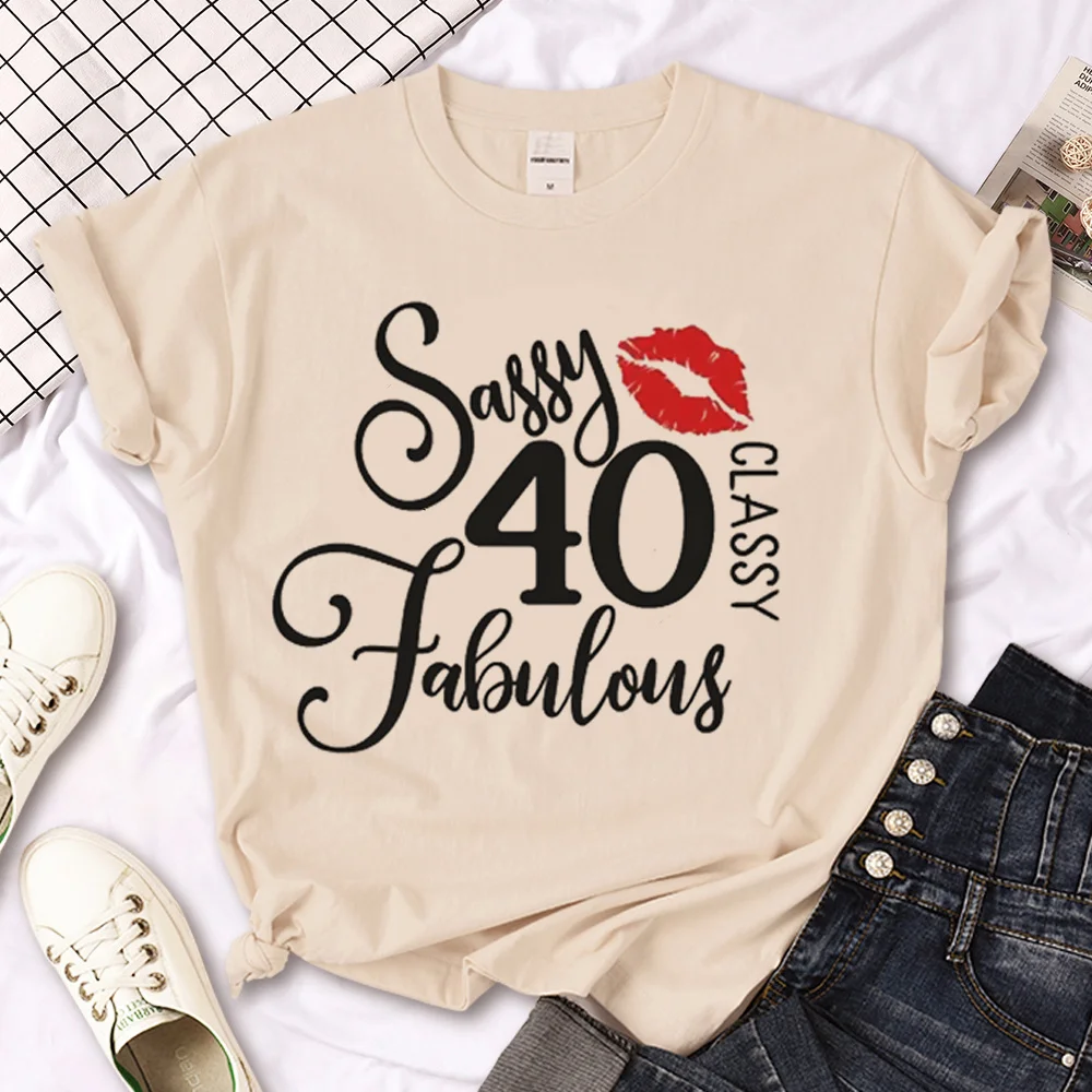 

40 Ans 40th Years Birthday Tee women harajuku t-shirts female manga harajuku graphic clothes