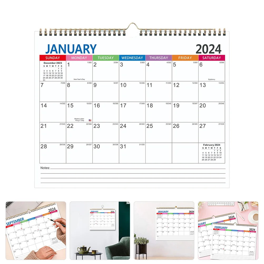 

English Calendar Office Plan Calendar Appointment Hanging Home 2025 Room Daily Use Office Desk Room Monthly Paper Calendar