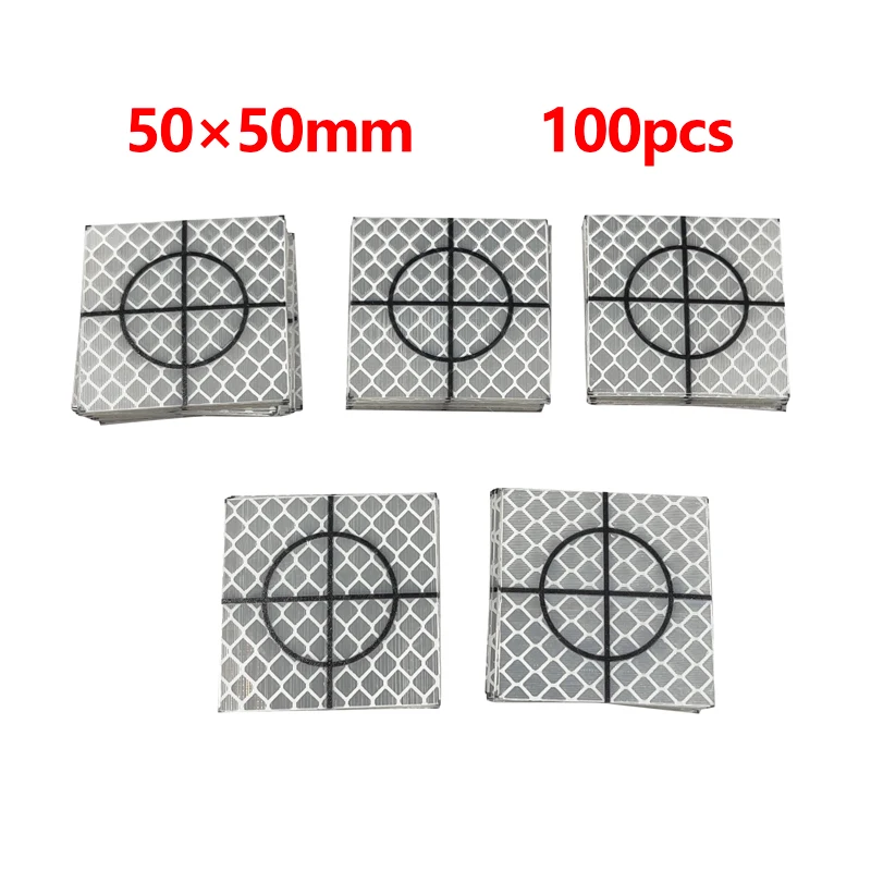50*50mm 100 Pcs A Circle Reflector Sheet Reflective Tape Target Total Station
50*50mm 100 Pcs A Circle Reflector Sheet Reflective Tape Target Total Station