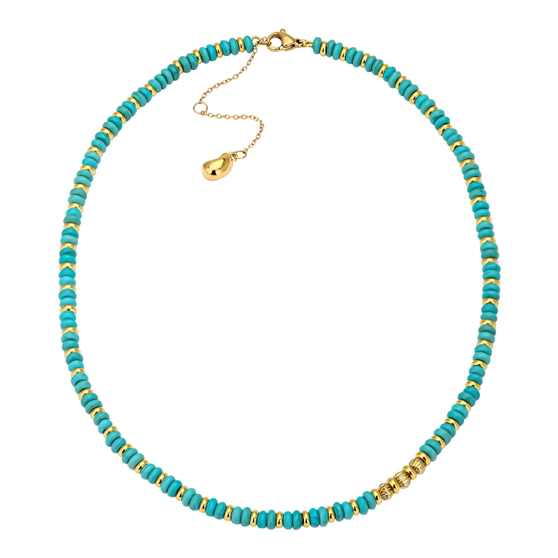 Holiday Beach Summer Handmade Bead Turquoise Choker Necklace For Women Jewelry Fashion Wholesale
Holiday Beach Summer Handmade Bead Turquoise Choker Necklace For Women Jewelry Fashion Wholesale