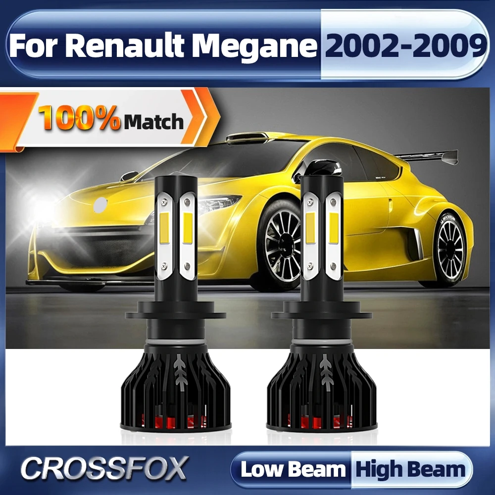 H7 Car LED Headlights 120W 20000LM Auto Headlamps Bulbs 6000K Car Light For Renault Megane 2002-2004 2005 2006 2007 2008 2009
H7 Car LED Headlights 120W 20000LM Auto Headlamps Bulbs 6000K Car Light For Renault Megane 2002-2004 2005 2006 2007 2008 2009