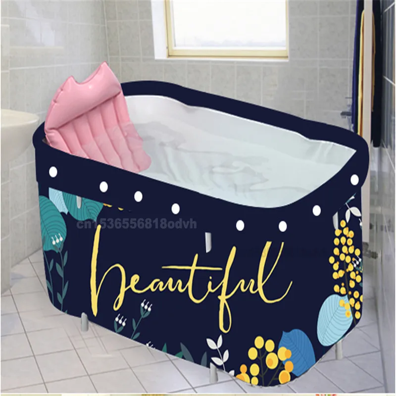 

Home Portable Noninflatable Folding Bathtub Adult Large Size Sauna Basin Baby Swimming Pool 6layer Thickened Insulation Barrel