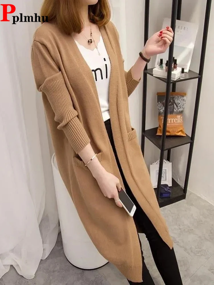 Slim Korean Sweater Soft Knit Coat New Spring Fall Jackets Tops Woman Fashion Knitwear Casace Casual Long Sueter Cardigan
Slim Korean Sweater Soft Knit Coat New Spring Fall Jackets Tops Woman Fashion Knitwear Casace Casual Long Sueter Cardigan