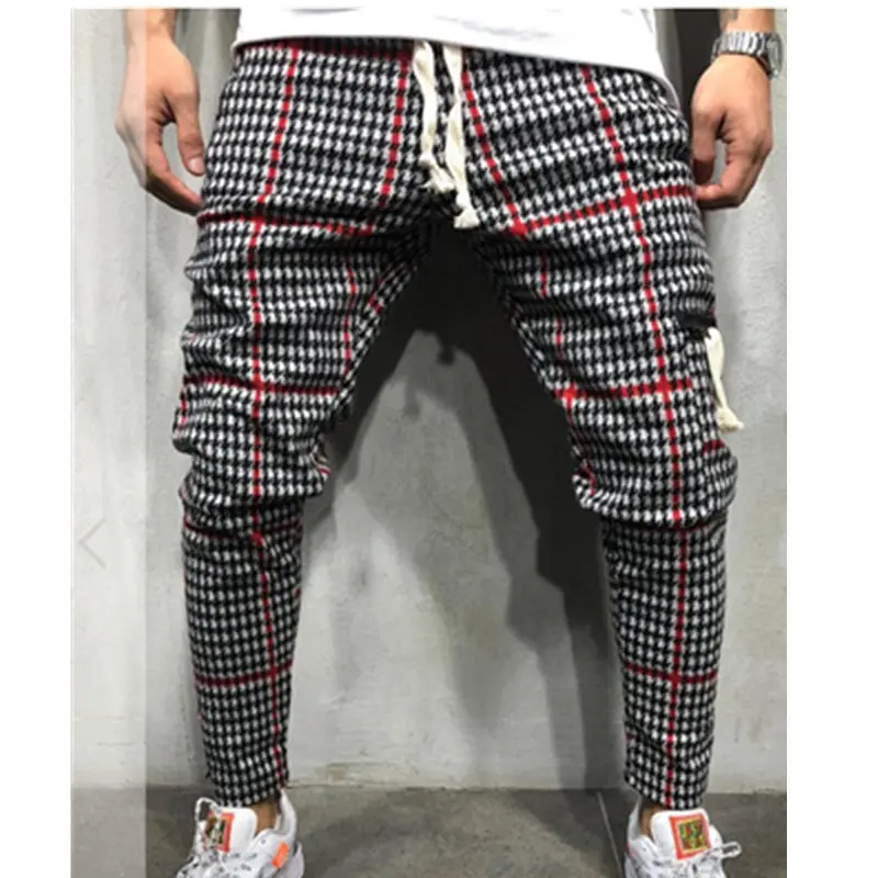 Men Slim Fit Stripe Plaid Long Pant 2021 Autumn New Casual Sport Trousers Men's Small Feet Joggers Pants Male Stacked Sweatpants
Men Slim Fit Stripe Plaid Long Pant 2021 Autumn New Casual Sport Trousers Men's Small Feet Joggers Pants Male Stacked Sweatpants