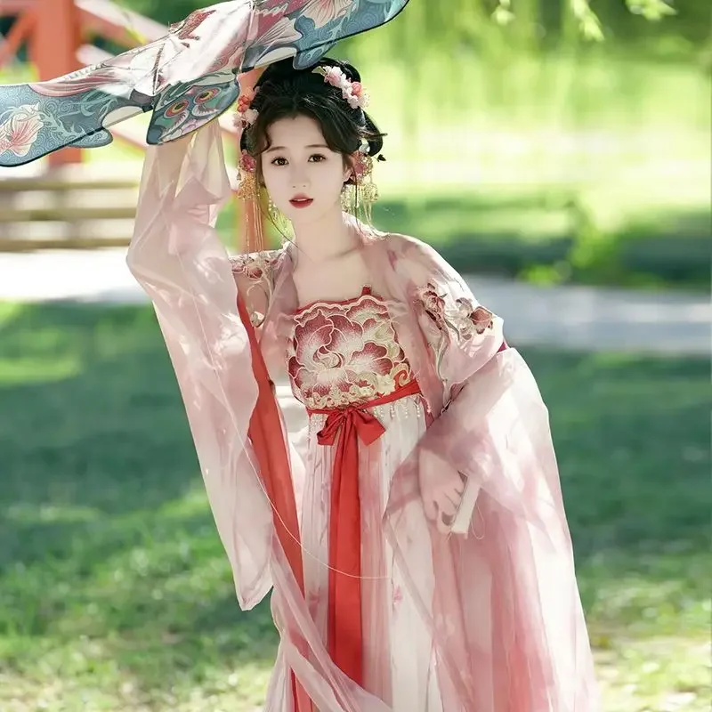 Винтажные женские платья Hanfu в китайском стиле династии Тан с цветочной вышивкой сказочные Карнавальные Платья традиционное женское Элегантное Длинное Платье
Винтажные женские платья Hanfu в китайском стиле династии Тан с цветочной вышивкой сказочные Карнавальные Платья традиционное женское Элегантное Длинное Платье