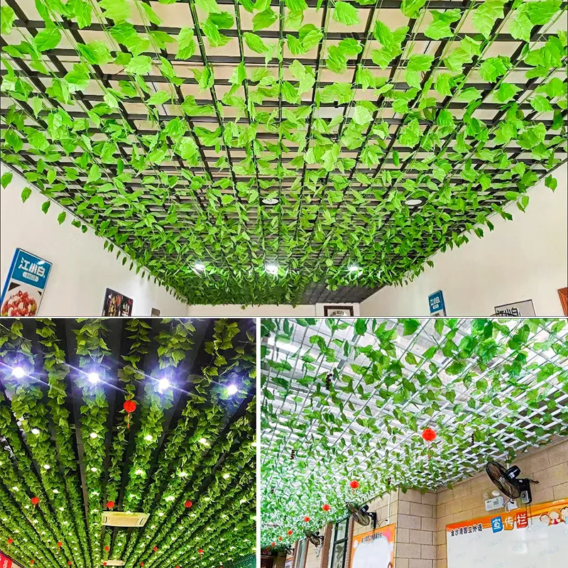 Simulation Grape Leaf Vine, Evergreen Plant, Pipe Ceiling Decoration, Green Ivy Vine, 12Pcs
Simulation Grape Leaf Vine, Evergreen Plant, Pipe Ceiling Decoration, Green Ivy Vine, 12Pcs