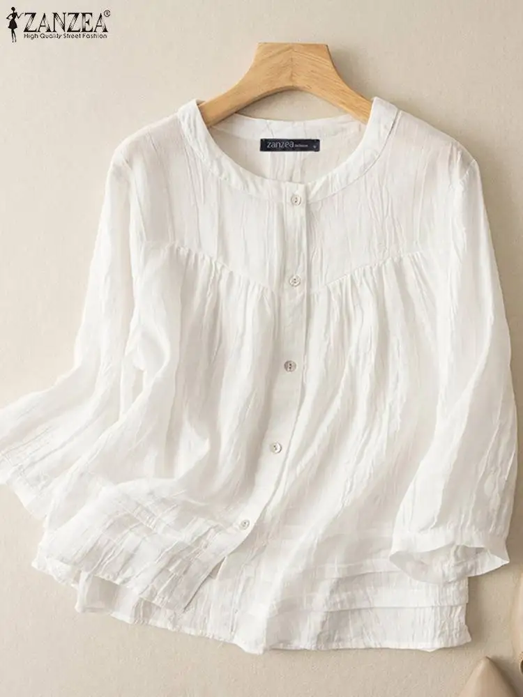 ZANZEA Woman Fashion Street Shirt Autumn O-Neck Long Sleeve Blouse Female Casual Blusas Mujer Elegant Button Down Tunic Tops
ZANZEA Woman Fashion Street Shirt Autumn O-Neck Long Sleeve Blouse Female Casual Blusas Mujer Elegant Button Down Tunic Tops