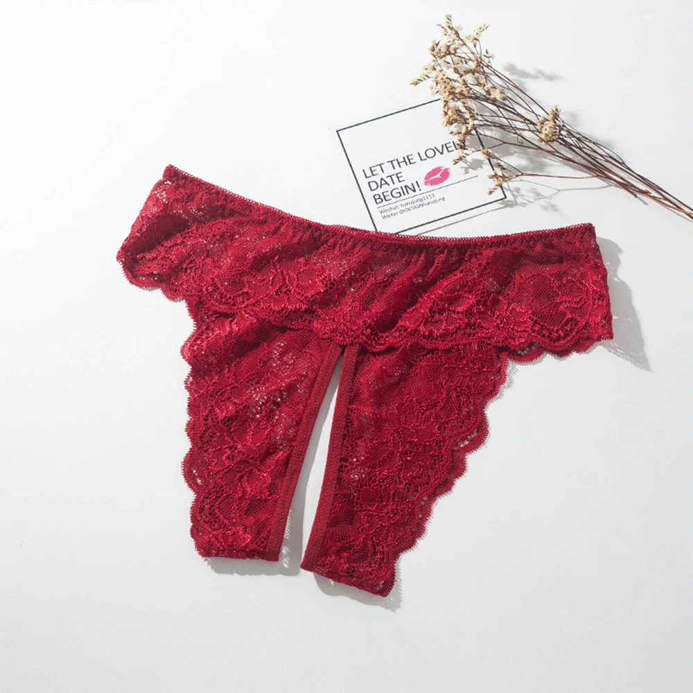 Lace Embroidery Womens Crotchless Panties Sheer Thongs Ladies Sexy T Pants Underwear Plus Size Butt Exposed Exotic Underpants
Lace Embroidery Womens Crotchless Panties Sheer Thongs Ladies Sexy T Pants Underwear Plus Size Butt Exposed Exotic Underpants