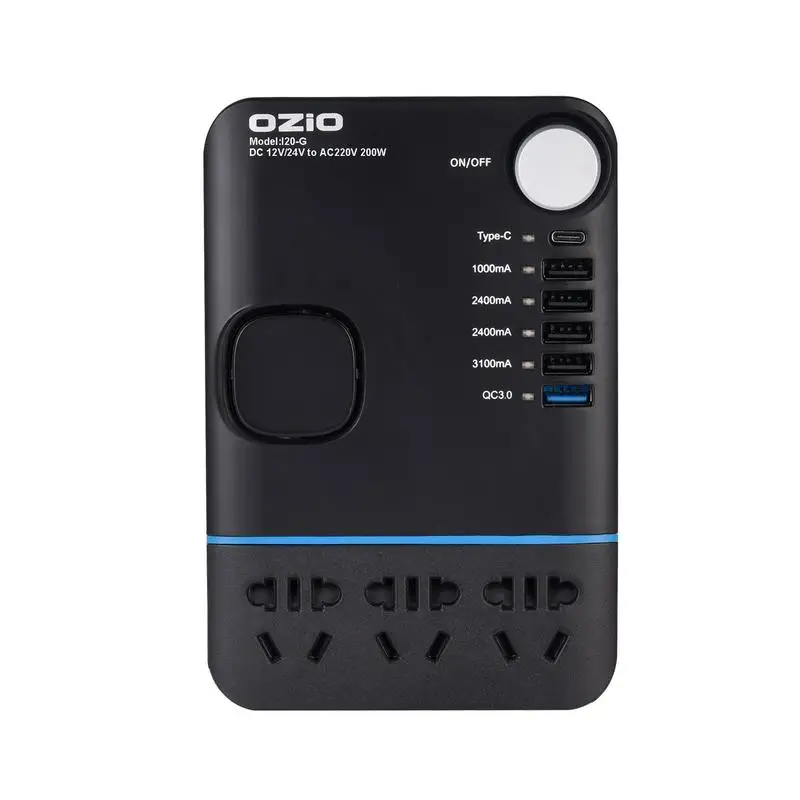 200W Car Power Cigarette Lighter Inverter 12V To AC 220V Converter Charger Adapter Lighter Socket USB Output
200W Car Power Cigarette Lighter Inverter 12V To AC 220V Converter Charger Adapter Lighter Socket USB Output