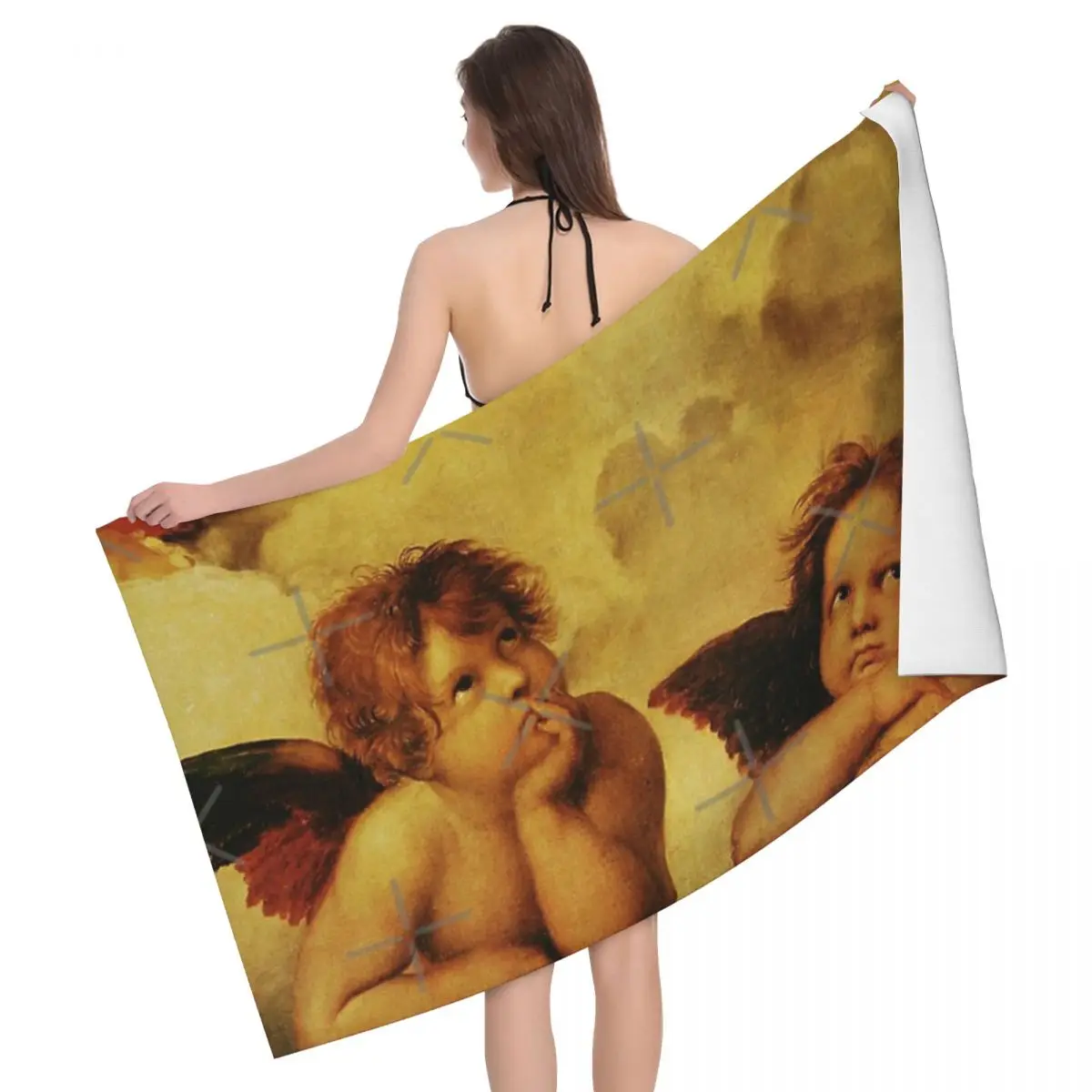 Angels Cherubs Raphael Santi Sistine Madonna 80x130cm Bath Towel Skin-friendly For Beach Souvenir Gift
Angels Cherubs Raphael Santi Sistine Madonna 80x130cm Bath Towel Skin-friendly For Beach Souvenir Gift