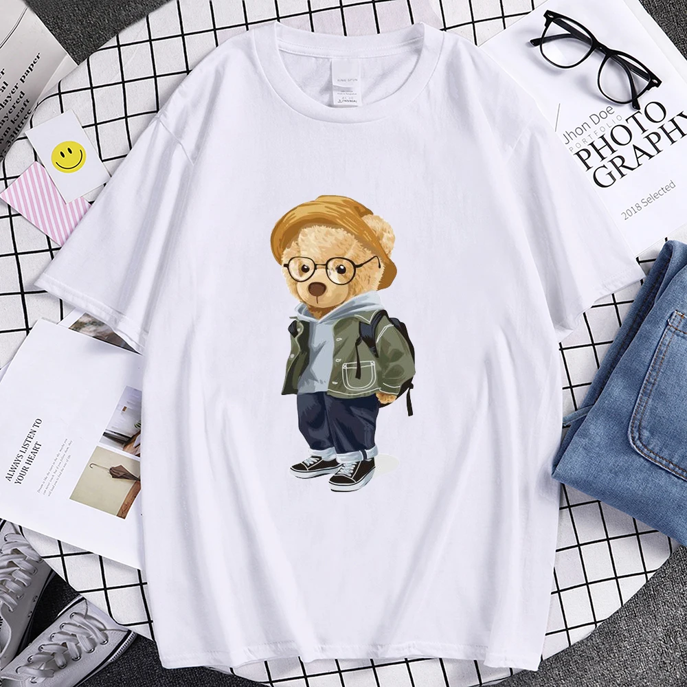 Women's Cool Bear Funny Print T-shirts Summer Short Sleeve Casual Tees Unisex Harajuku Designer Tops Oversize Streetwear
Women's Cool Bear Funny Print T-shirts Summer Short Sleeve Casual Tees Unisex Harajuku Designer Tops Oversize Streetwear