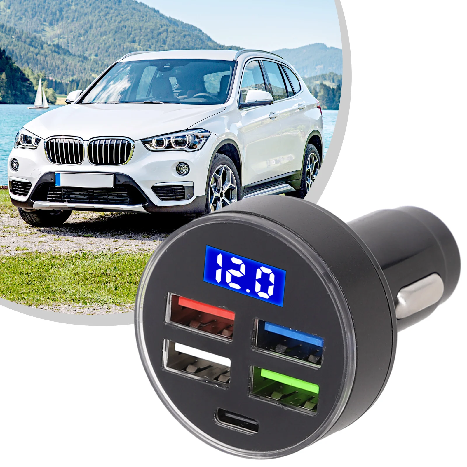 Car Car Charger 1PD 4USB Aluminum Alloy Car Charger Fast Charger QC3.0 Stable Connection Wide Compatibility Black
Car Car Charger 1PD 4USB Aluminum Alloy Car Charger Fast Charger QC3.0 Stable Connection Wide Compatibility Black