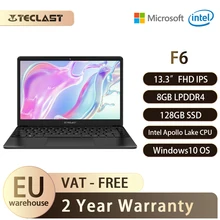 Teclast F6 Laptop 13.3 Inch FHD IPS 1920x1080 Intel Apollo Lake Windows 10 Notebook 8GB LPDDR4 128GB SSD Dual Wi-Fi 1.28KG Teclast F6 Laptop 13.3 Inch FHD IPS 1920x1080 Intel Apollo Lake Windows 10 Notebook 8GB LPDDR4 128GB SSD Dual Wi-Fi 1.28KG