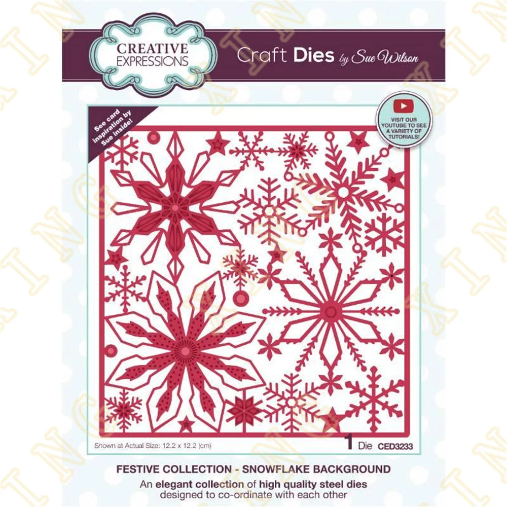 Christmas Snowflake Background Metal Cutting Dies Craft Embossing Make Paper Greeting Card Making Template Diy Handmade 2022 New
Christmas Snowflake Background Metal Cutting Dies Craft Embossing Make Paper Greeting Card Making Template Diy Handmade 2022 New
