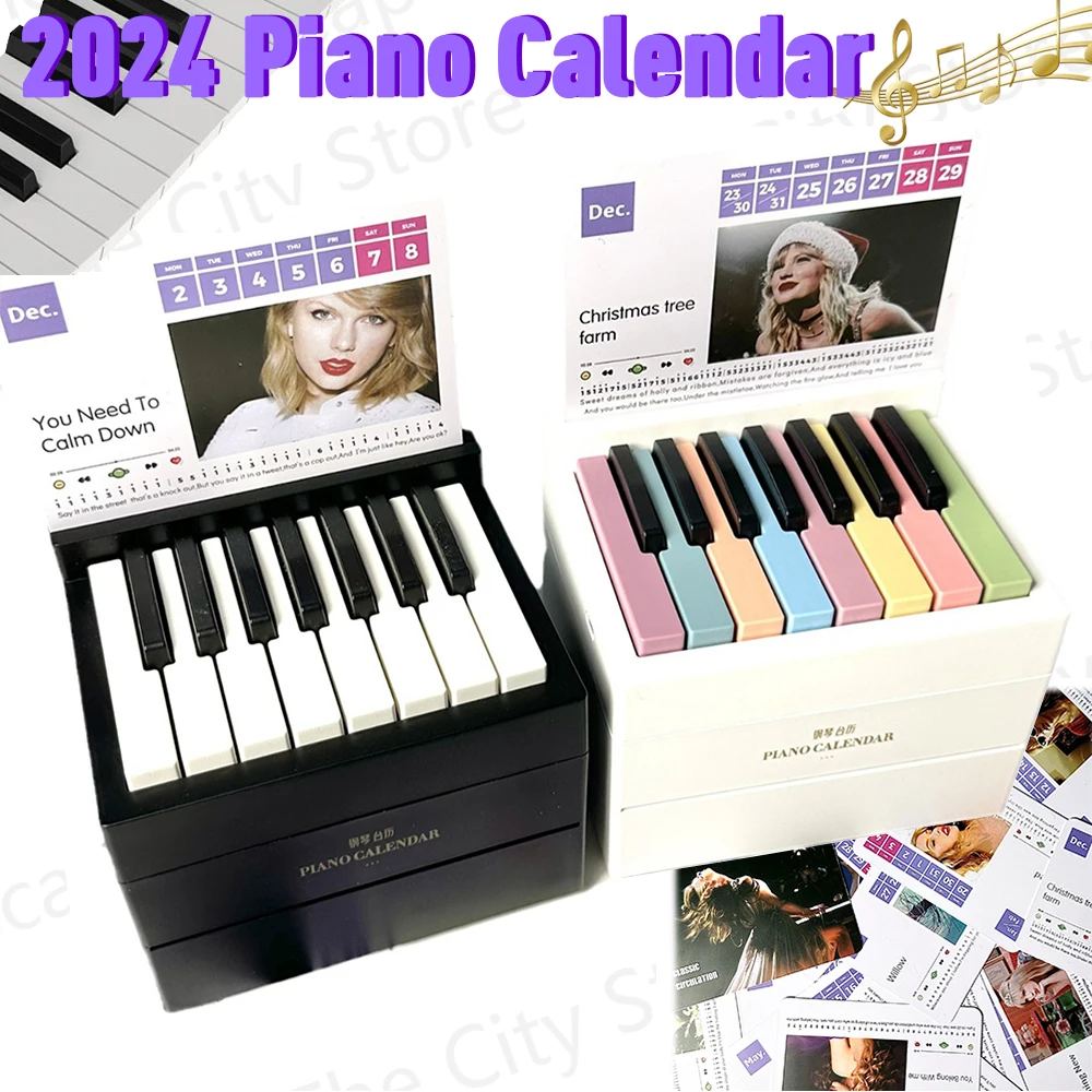 Playable Piano Desk 2024 Calendar Piano Aesthetic 15 Keys Piano Creative Calendar USB Charging Gift Musical Instrument for Fans
Playable Piano Desk 2024 Calendar Piano Aesthetic 15 Keys Piano Creative Calendar USB Charging Gift Musical Instrument for Fans