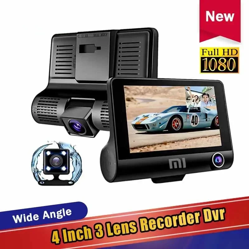 For Xiaomi DashCam Car DVR 4 Inch Full HD 1080P 3Lens Auto Video Recorder 170 Camera Parking Monitoring Night Vision Camcorder
For Xiaomi DashCam Car DVR 4 Inch Full HD 1080P 3Lens Auto Video Recorder 170 Camera Parking Monitoring Night Vision Camcorder