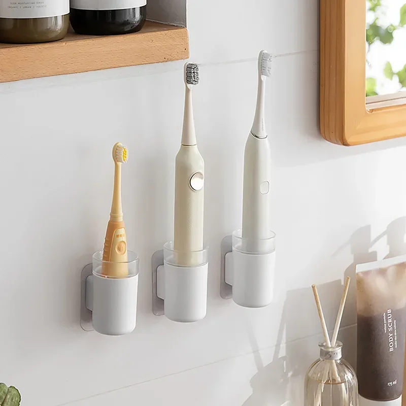 

Стеллаж для электрической зубной щетки, настенный стеллаж для хранения зубных щеток, простой держатель для зубной пасты